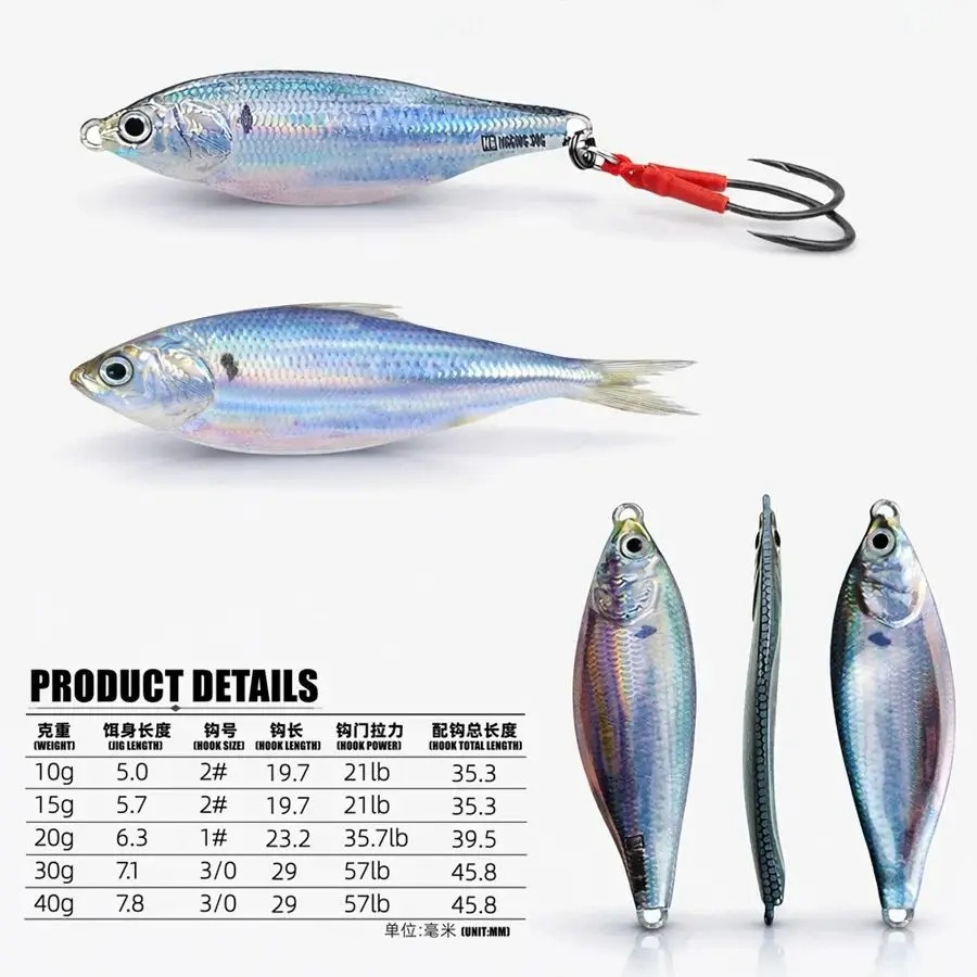 Metal Jig Bait Spinner Sinking - Fishing Lure Blade Bait review and price